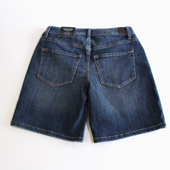 Vera Wang Denim Blue Jean Shorts Size 0 - Picture 4 of 5